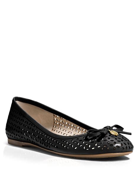 michael kors espadrille flats black|michael kors ballet flats sale.